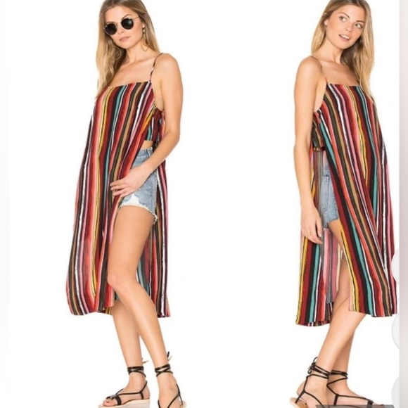 Free People Tops - FREE People Ruby Multi Striped Tunic Size S NWT